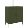 Aparador de acero verde oliva 68x39x79 cm de , Aparadores - Ref: Foro24-842980, Precio: 109,83 €, Descuento: %