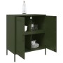Aparador de acero verde oliva 68x39x79 cm de , Aparadores - Ref: Foro24-842980, Precio: 109,83 €, Descuento: %