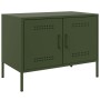 Mueble de TV de acero verde oliva 68x39x50,5 cm by , TV Furniture - Ref: Foro24-842942, Price: 78,92 €, Discount: %