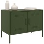 Mueble de TV de acero verde oliva 68x39x50,5 cm by , TV Furniture - Ref: Foro24-842942, Price: 78,92 €, Discount: %