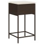 Juego de bar de jardín de 5 piezas con cojines ratán PE marrón von , Gartensets - Ref: Foro24-3261452, Preis: 302,45 €, Rabat...