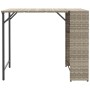 Juego de comedor de jardín plegable 5 pzas ratán PE gris claro von , Gartensets - Ref: Foro24-365948, Preis: 171,98 €, Rabatt: %