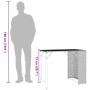 Juego de comedor de jardín plegable 5 pzas ratán PE gris claro von , Gartensets - Ref: Foro24-365948, Preis: 171,98 €, Rabatt: %