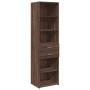 Aparador de madera de ingeniería marrón roble 50x42,5x185 cm by , Sideboards - Ref: Foro24-3281461, Price: 136,81 €, Discount: %