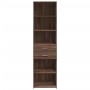Aparador de madera de ingeniería marrón roble 50x42,5x185 cm by , Sideboards - Ref: Foro24-3281461, Price: 136,81 €, Discount: %