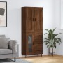 Aparador alto madera contrachapada marrón roble 69,5x34x180 cm von , Sideboards - Ref: Foro24-3199960, Preis: 168,53 €, Rabat...