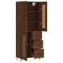 Aparador alto madera contrachapada marrón roble 69,5x34x180 cm von , Sideboards - Ref: Foro24-3199960, Preis: 168,53 €, Rabat...