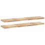 Estantes flotantes 2 uds madera acacia sin tratar 120x30x4 cm by , Shelves and shelves - Ref: Foro24-3279460, Price: 139,96 €...
