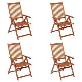 Klappbare Gartenstühle 4 Einheiten aus massivem Akazienholz von vidaXL, Gartenstühle - Ref: Foro24-3065515, Preis: 288,11 €, ...