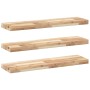 Estantes flotantes 3 uds madera acacia sin tratar 100x20x4 cm von , Regale und Regale - Ref: Foro24-3279429, Preis: 122,92 €,...