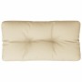 Cojín para palets de tela beige 70x40x12 cm by , Cushions for chairs and sofas - Ref: Foro24-360582, Price: 25,41 €, Discount: %