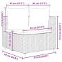 Set de muebles de jardín 5 pzas y cojines ratán sintético negro by , Garden sets - Ref: Foro24-3308372, Price: 348,33 €, Disc...