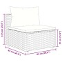Set de muebles de jardín 5 pzas y cojines ratán sintético negro by , Garden sets - Ref: Foro24-3308372, Price: 348,33 €, Disc...