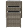 Jardineras 3 unidades ratán sintético gris by , Pots and planters - Ref: Foro24-366397, Price: 84,60 €, Discount: %