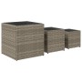 Jardineras 3 unidades ratán sintético gris by , Pots and planters - Ref: Foro24-366397, Price: 84,60 €, Discount: %