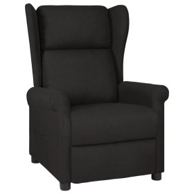 Sillón reclinable de tela gris claro