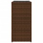 Jardinera de ratán sintético marrón 30x30x60 cm de , Maceteros y jardineras - Ref: Foro24-366411, Precio: 51,07 €, Descuento: %