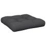 Cojín para sofá de palets de tela negro 60x61,5x10 cm by , Cushions for chairs and sofas - Ref: Foro24-360885, Price: 18,57 €...