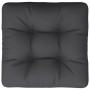 Cojín para sofá de palets de tela negro 60x61,5x10 cm by , Cushions for chairs and sofas - Ref: Foro24-360885, Price: 18,57 €...