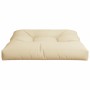 Cojín para sofá de palets beige 70x70x12 cm de , Cojines para sillas y sofás - Ref: Foro24-360472, Precio: 35,16 €, Descuento: %