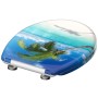 SCHÜTTE WC-Sitz aus Duroplast mit sanft schließendem Carribean-Druck von SCHÜTTE, Toiletten- und Bidetsitze - Ref: Foro24-435...