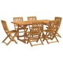 Juego comedor de jardín 7 pzas madera maciza acacia 180x90x75cm by , Garden sets - Ref: Foro24-3321530, Price: 498,92 €, Disc...