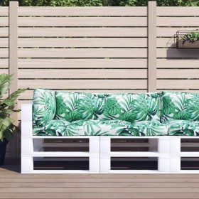 Cojines para palets 3 unidades tela estampado de hojas by , Cushions for chairs and sofas - Ref: Foro24-360956, Price: 60,45 ...