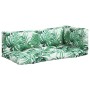 Cojines para palets 3 unidades tela estampado de hojas by , Cushions for chairs and sofas - Ref: Foro24-360956, Price: 60,45 ...