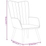 Sillón de relax de terciopelo gris oscuro by , Armchairs - Ref: Foro24-327656, Price: 97,19 €, Discount: %