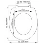 SCHÜTTE WC-Sitz aus Duroplast mit sanft schließendem Carribean-Druck von SCHÜTTE, Toiletten- und Bidetsitze - Ref: Foro24-435...