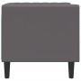 Sillón Chesterfield de cuero artificial gris by , Sofas - Ref: Foro24-372655, Price: 166,67 €, Discount: %