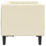 Sofá Chesterfield de 2 plazas cuero artificial blanco crema by , Sofas - Ref: Foro24-372660, Price: 281,01 €, Discount: %