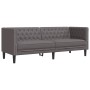 Sofá Chesterfield de 3 plazas cuero artificial gris von , Sofas - Ref: Foro24-372669, Preis: 274,33 €, Rabatt: %