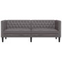 Sofá Chesterfield de 3 plazas cuero artificial gris von , Sofas - Ref: Foro24-372669, Preis: 274,33 €, Rabatt: %