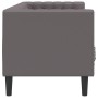 Sofá Chesterfield de 3 plazas cuero artificial gris von , Sofas - Ref: Foro24-372669, Preis: 274,33 €, Rabatt: %
