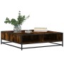 Mesa de centro de madera de ingeniería y metal roble ahumado von , Couchtisch - Ref: Foro24-848776, Preis: 79,81 €, Rabatt: %