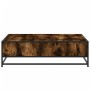 Mesa de centro de madera de ingeniería y metal roble ahumado von , Couchtisch - Ref: Foro24-848776, Preis: 79,81 €, Rabatt: %
