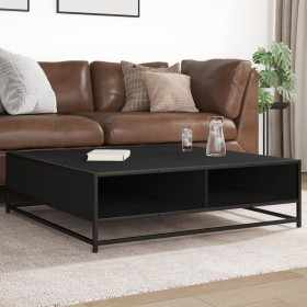 Mesa de centro madera de ingeniería y metal negro 100x100x30 cm von , Couchtisch - Ref: Foro24-848774, Preis: 82,95 €, Rabatt: %