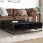 Mesa de centro madera de ingeniería y metal negro 100x100x30 cm von , Couchtisch - Ref: Foro24-848774, Preis: 82,95 €, Rabatt: %