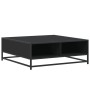 Mesa de centro madera de ingeniería y metal negro 80x80x30 cm by , Coffee table - Ref: Foro24-848769, Price: 65,18 €, Discoun...