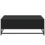 Mesa de centro madera de ingeniería y metal negro 80x80x30 cm by , Coffee table - Ref: Foro24-848769, Price: 65,18 €, Discoun...