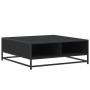 Mesa de centro madera de ingeniería y metal negro 80x80x30 cm by , Coffee table - Ref: Foro24-848769, Price: 65,18 €, Discoun...