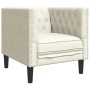 Juego de sofás Chesterfield 3 piezas cuero sintético crema von , Sofas - Ref: Foro24-3209268, Preis: 728,27 €, Rabatt: %