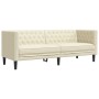 Juego de sofás Chesterfield 2 piezas cuero sintético crema von , Sofas - Ref: Foro24-3209275, Preis: 566,13 €, Rabatt: %