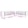 Juego de sofás Chesterfield 2 piezas cuero sintético marrón von , Sofas - Ref: Foro24-3209280, Preis: 605,92 €, Rabatt: %