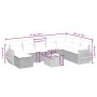 Set de sofás de jardín 9 pzas y cojines ratán sintético marrón von , Gartensets - Ref: Foro24-3264219, Preis: 584,27 €, Rabat...