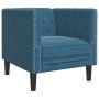 Set de sofás Chesterfield con cojines 3 piezas terciopelo azul von , Sofas - Ref: Foro24-3209289, Preis: 832,09 €, Rabatt: %
