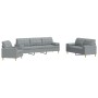 Juego de sofás con cojines 3 piezas tela gris claro von , Sofas - Ref: Foro24-3278303, Preis: 636,33 €, Rabatt: %