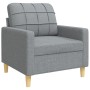 Juego de sofás con cojines 3 piezas tela gris claro von , Sofas - Ref: Foro24-3278303, Preis: 636,33 €, Rabatt: %