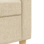 Juego de sofás con reposapiés 3 piezas tela crema von , Sofas - Ref: Foro24-3278329, Preis: 547,03 €, Rabatt: %